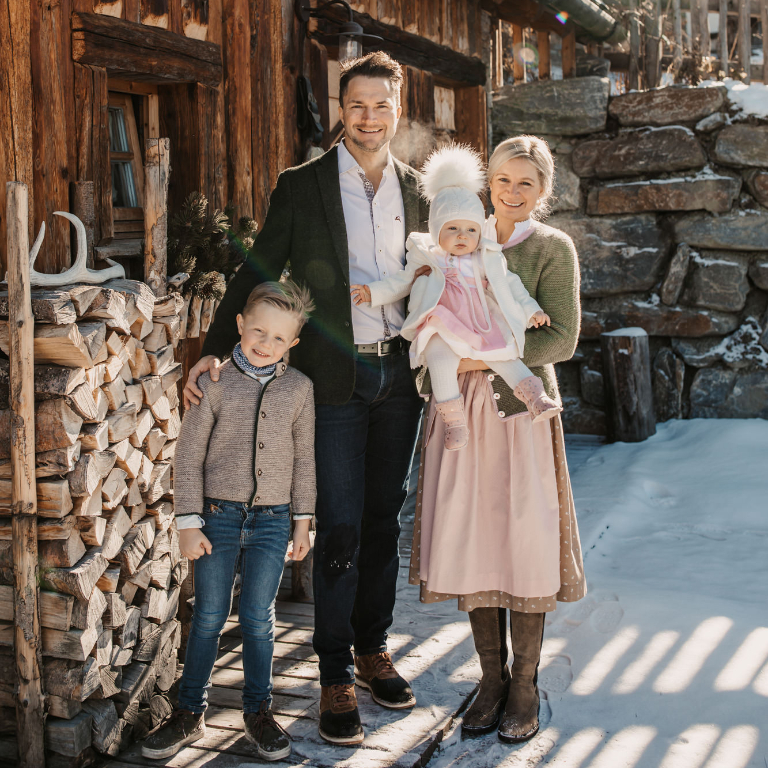 Familie Unterkofler vom Almdorf Sankt Johann