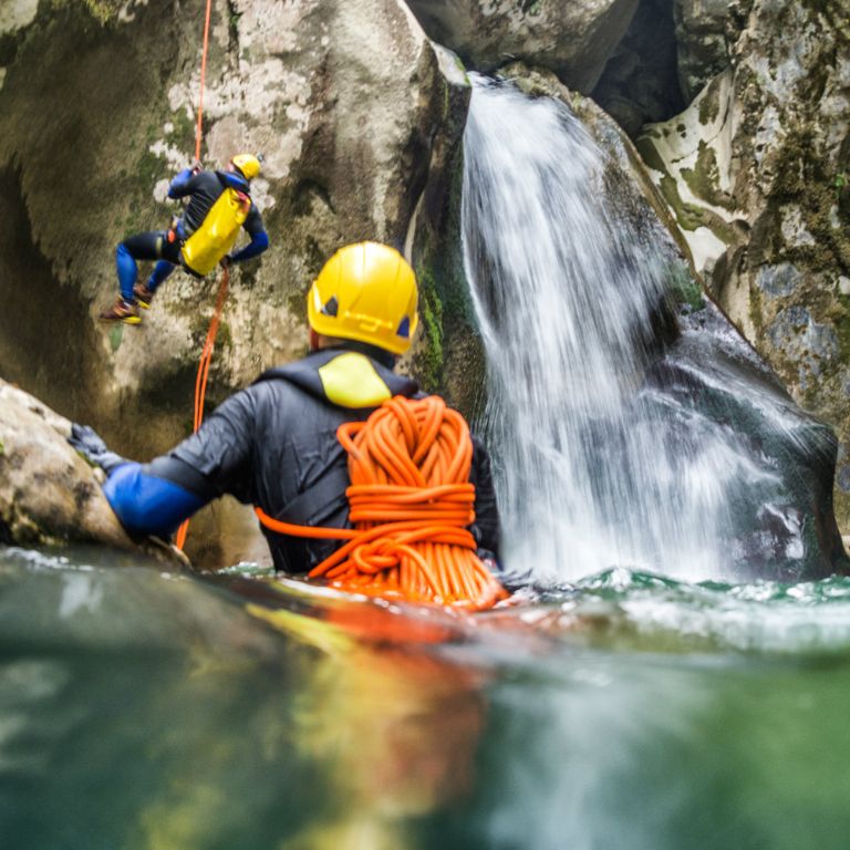 Canyoning im Chaletdorf BERGHERZ