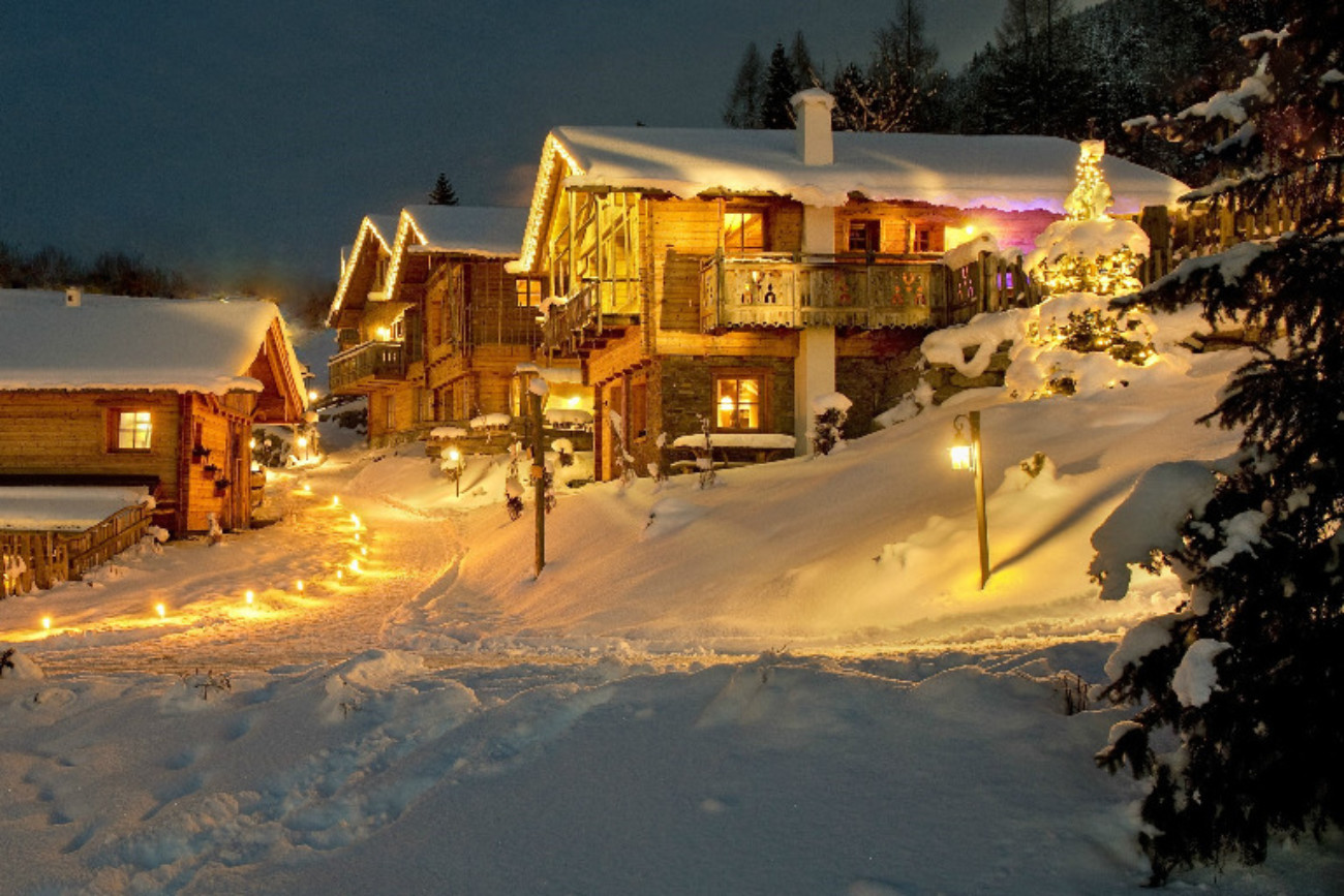 Almdorf Chalets 15 chalets winter oesterreich