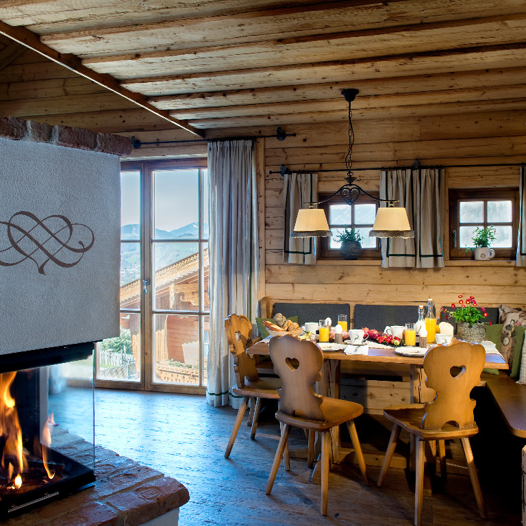 Liechtensteinklamm 18 Frühstück im Chalet Familienurlaub im Alpendorf