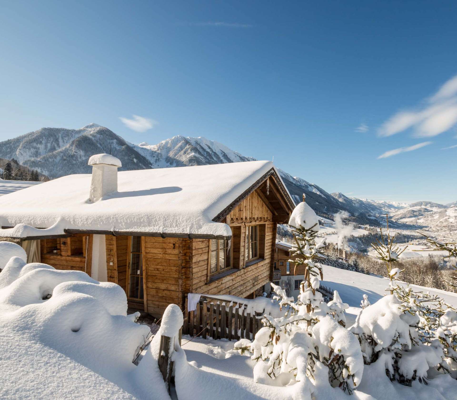 Kuschelchalet BERGHERZ im Winter in Österreich