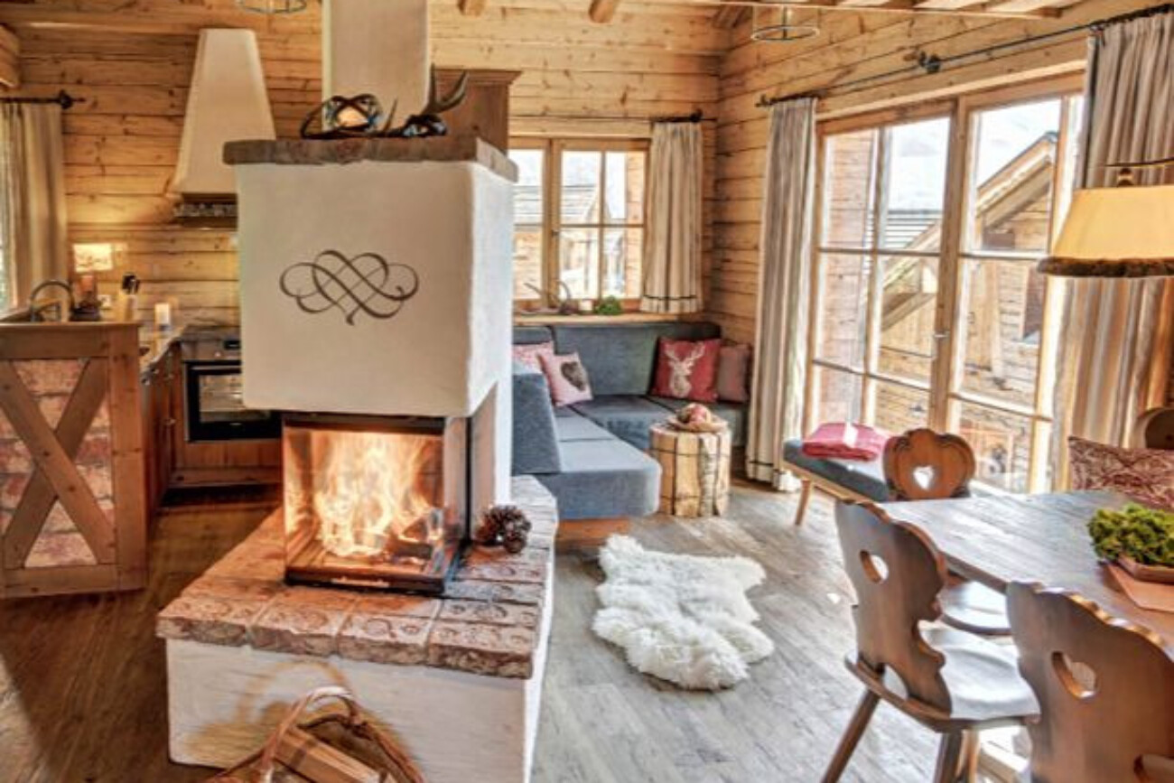 luxus chalet bergherz kamin