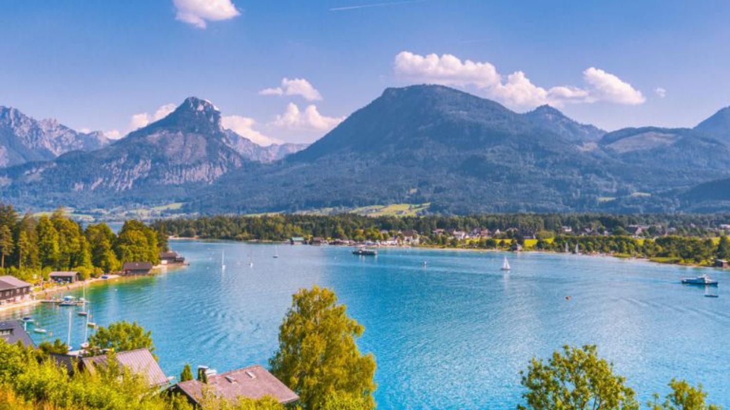 Wolfgangsee im Salzburger Land im Feriendorf