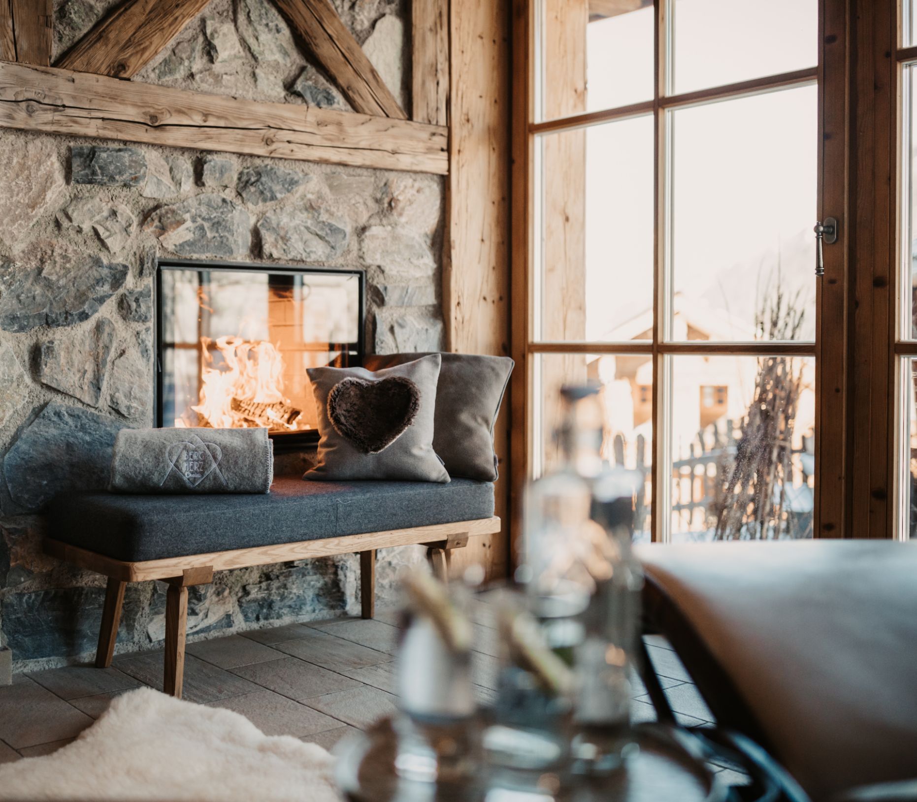 Bergchalet BERGHERZ mit Wellnessbereich in Österreich - traumhafte Lage