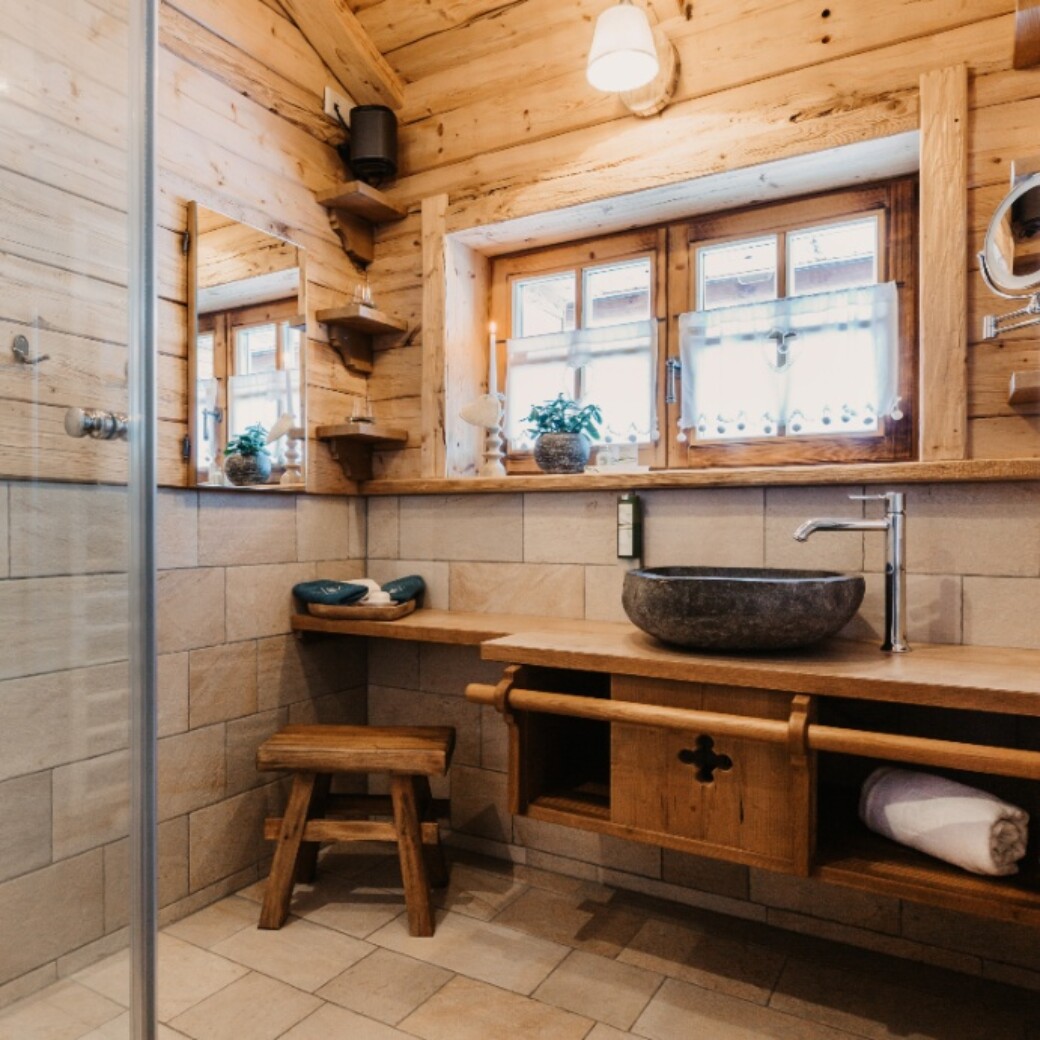 Chalet Badezimmer in Österreich