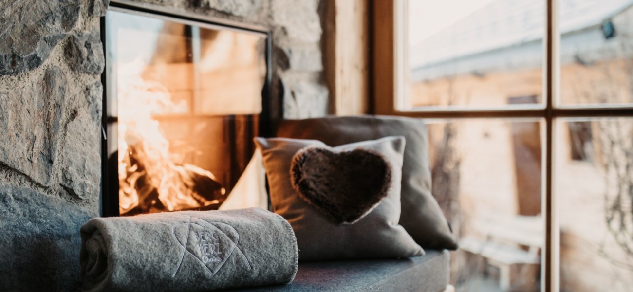 Chalet BERGHERZ mit Kamin an der Piste