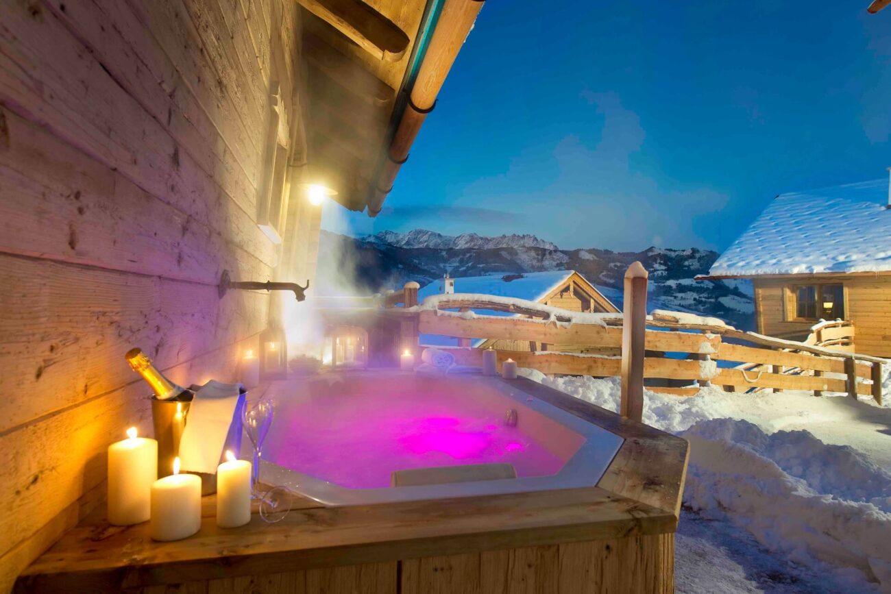 chalet whirlpool winterurlaub