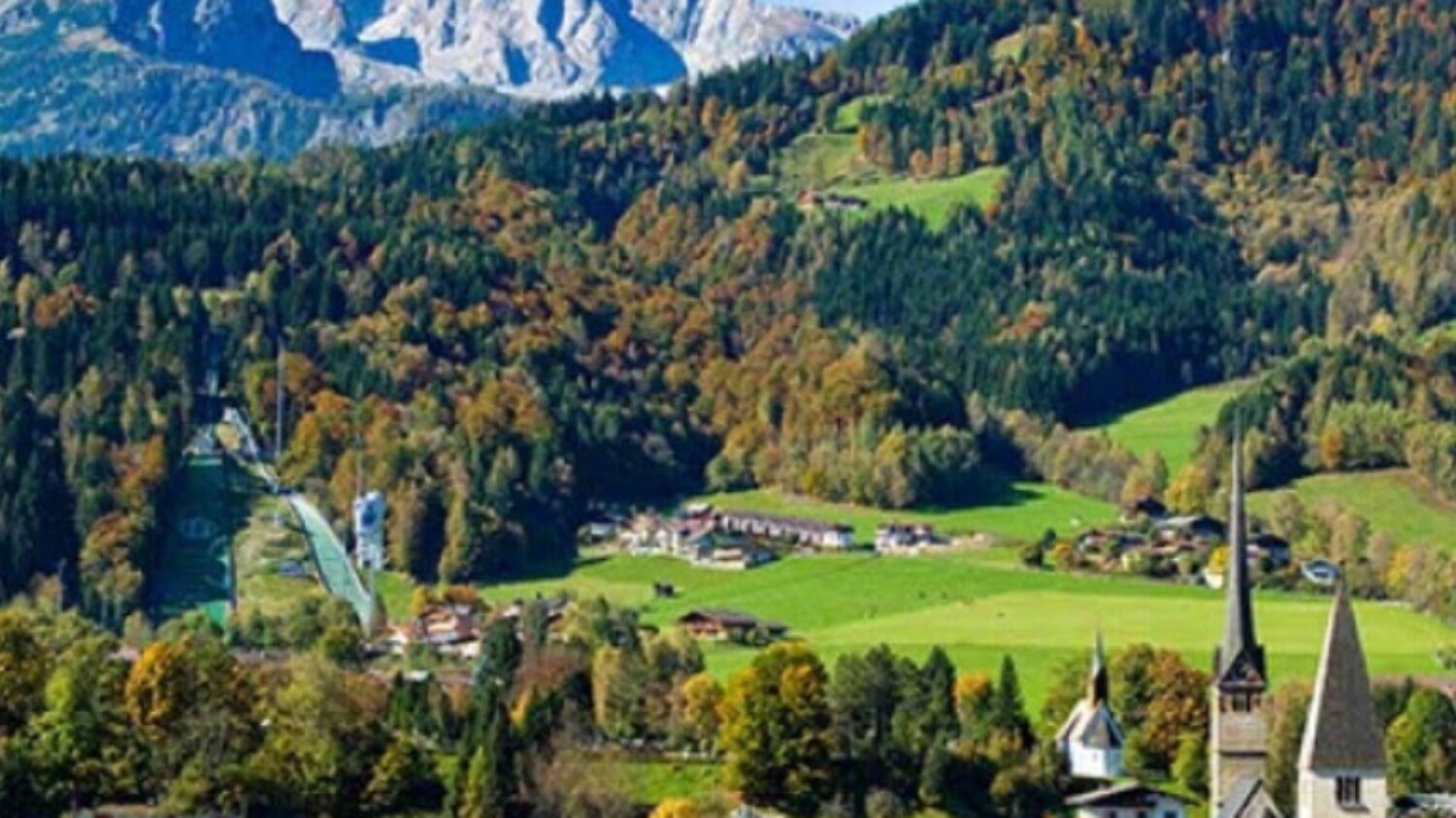 Bischofshofen im Sommer im Salzburger Land in Österreich