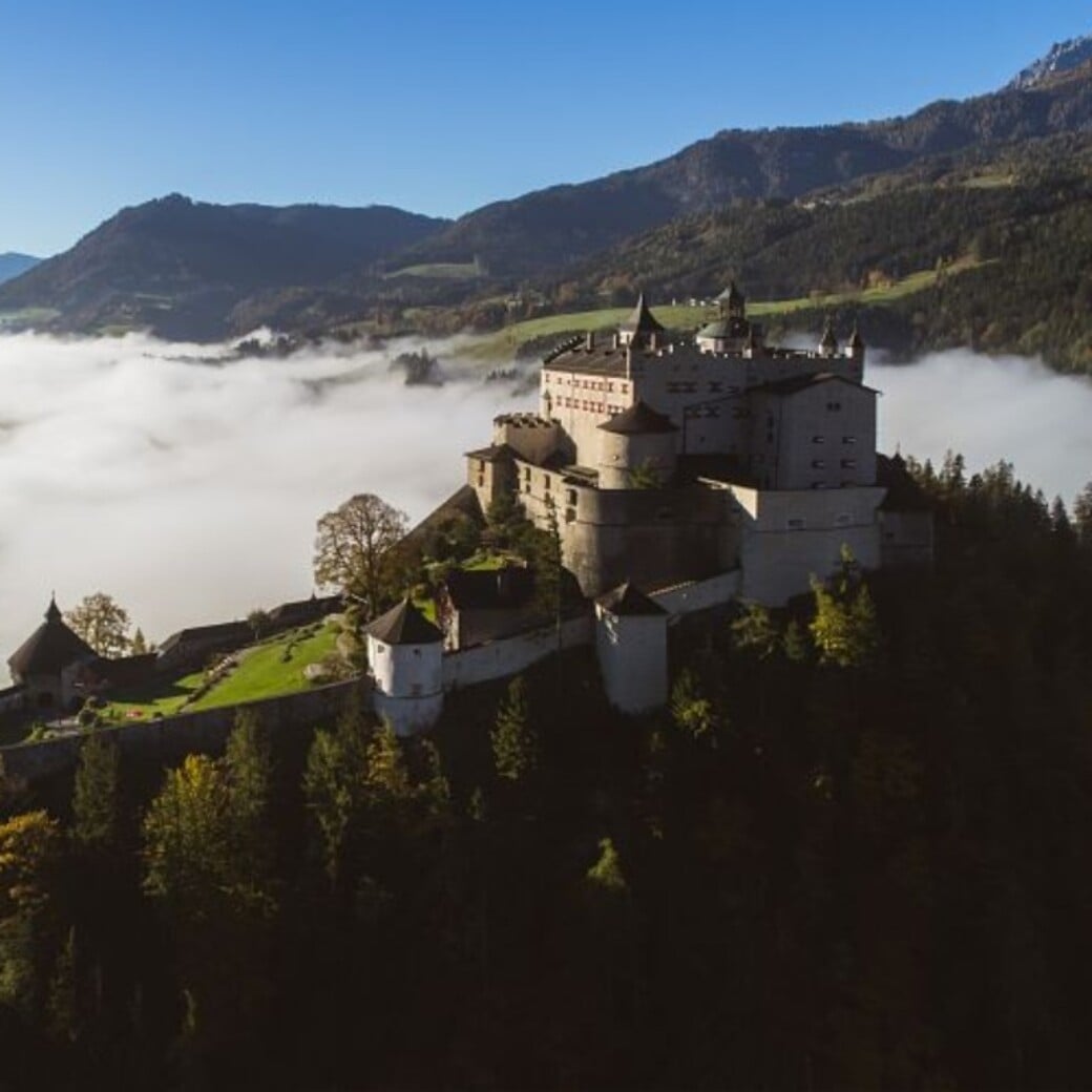 Burg Hohenwerfen im Salzburger Land in Österreich