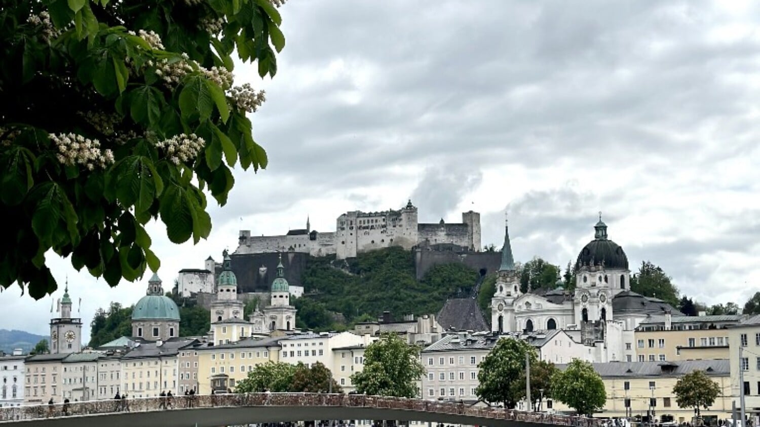 Stadt Salzburg - Kulturstadt und UNESCO Weltkulturerbe im Salzburger Land in Österreich - Fluss Salzach